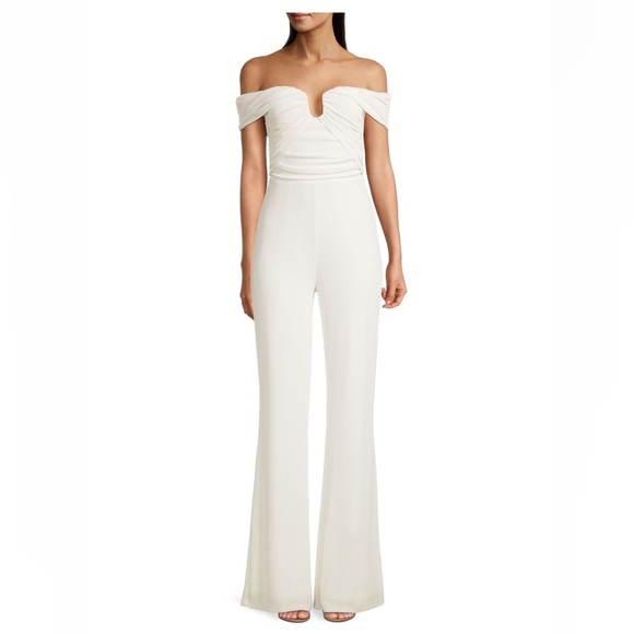 Misha Kara Jersey Off The Shoulder Jumpsuit - Picture 2 of 16